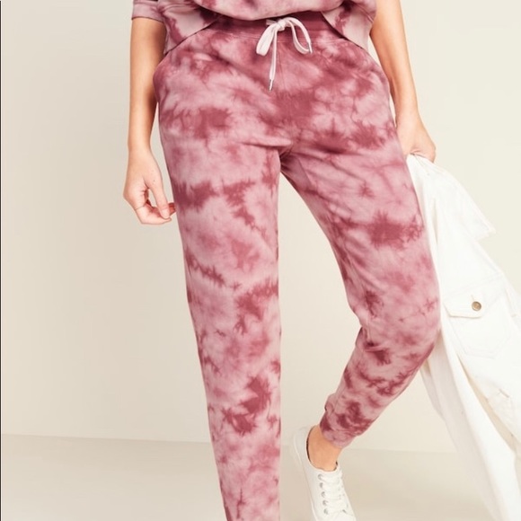 Old Navy Pants - Tall Jogger pink tie dye
